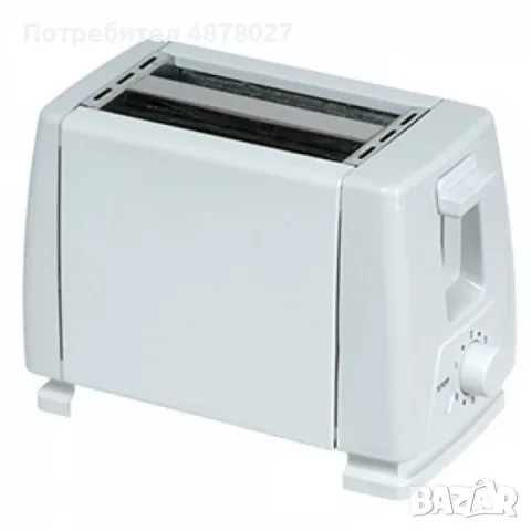 Тостер за хляб, 750W, 2 филийки, б степени, Бял, снимка 4 - Тостери - 55683530