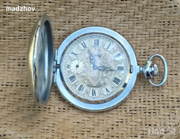 Джобен часовник Молния, снимка 2 - Антикварни и старинни предмети - 55310704