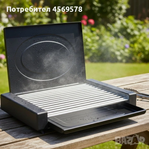 🔥Електрическа скара с капак Oliver Voltz OV51015QC🔥, снимка 3 - Скари - 54811360