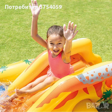 Пълно лятно забавление: Пръскащ надуваем басейн с пързалка за безкрайно удоволствие в горещите летни, снимка 12 - Басейни и аксесоари - 55196738
