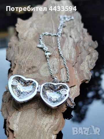 Колие сърце Swarovski , снимка 4 - Бижутерийни комплекти - 54734279