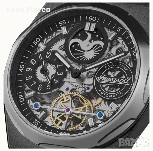Ingersoll часовник с автоматично задвижване, снимка 2 - Мъжки - 54219907