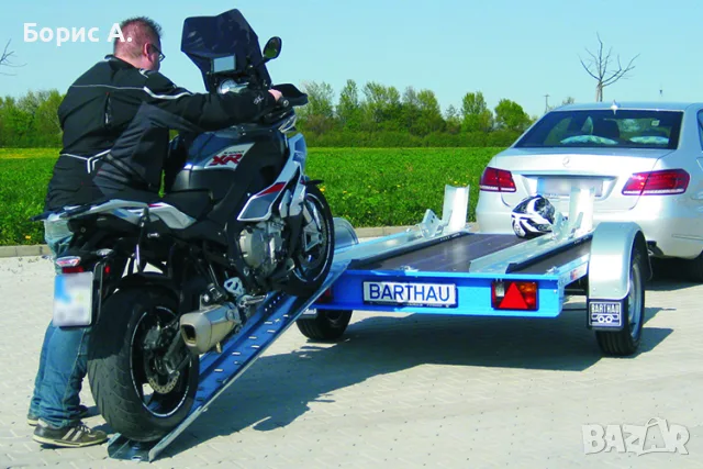Многофункционално Ремарке/Платформа Barthau Germany 750 кг 3в1 за превоз на Мотори,ATV-та и тн. , снимка 15 - Ремаркета - 55627628