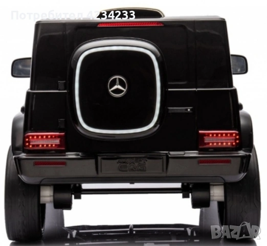 Акумулаторен джип Mercedes EQG Electric G-Class 12V с отварящи се врати меки гуми 4x4, снимка 4 - Коли, камиони, мотори, писти - 55244553