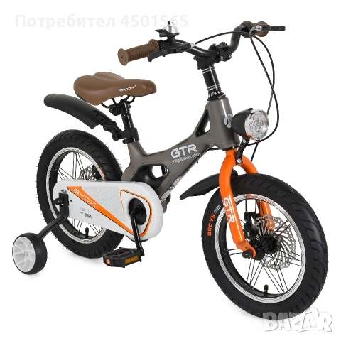 Детски велосипед 14" GTR grey , снимка 3 - Детски велосипеди, триколки и коли - 54779311