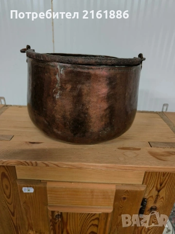 Медно менче за битов кът или кашпа , снимка 2 - Декорация за дома - 54038704