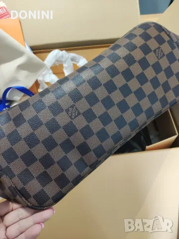 Дамска чанта Louis Vuitton Neverfull, кожа, снимка 3 - Чанти - 55464973