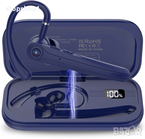 Bluetooth слушалки Atheewon, безжични Bluetooth слушалки с ENC микрофон за шумопотискане, 120 часа р