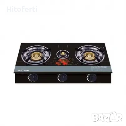  Стъклена газова печка ERTONE ERT-MN-1103