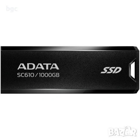 НОВ 1TB Външен SSD ADATA SC610, 1TB, USB 3.2 Gen2, Черен - 60 МЕСЕЦА ГАРАНЦИЯ, снимка 2 - Друга електроника - 54391542