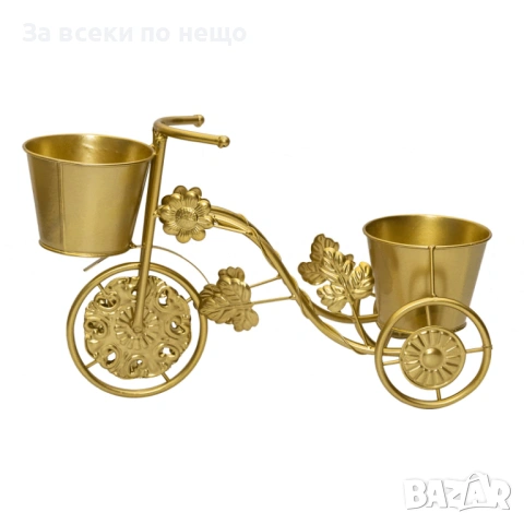 Метален цветарник Велосипед Код P2149, снимка 2 - Декорация за дома - 54162247