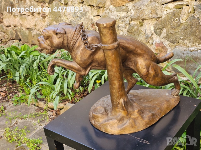 Масивна стара бронзова склуптура. , снимка 5 - Антикварни и старинни предмети - 54123109