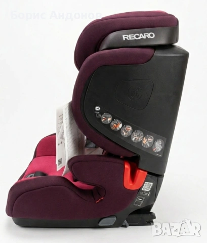 НОВО детско столче RECARO Tian SEATFIX - Power Berry, снимка 6 - Столчета за кола и колело - 48373933