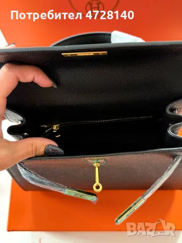 Дамска чанта Hermes размер 27 см, снимка 5 - Чанти - 55602318