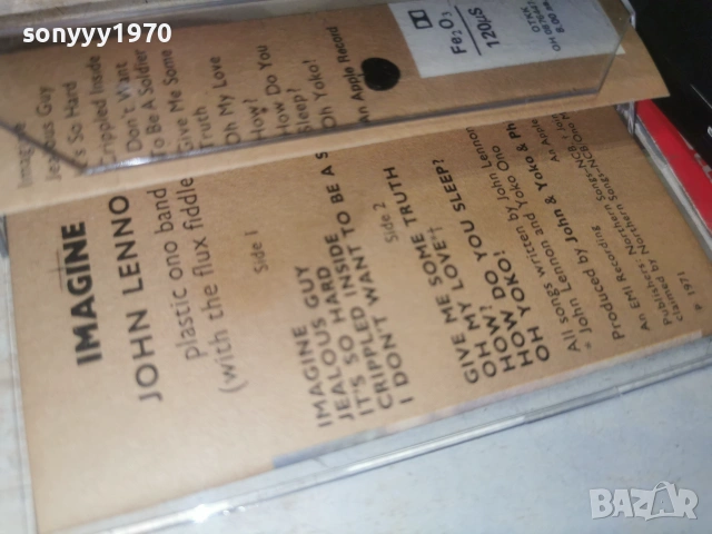 ДЖОН ЛЕНЪН-ORIGINAL TAPE 0907261904H2E7R, снимка 7 - Аудио касети - 55224190