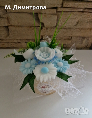 Ароматни сапунени цветя, снимка 2 - Декорация за дома - 54152418