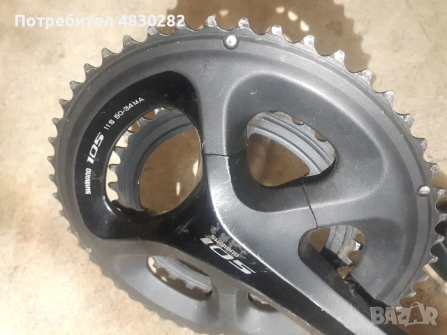 Курбели - FC-5800 / 170mm Сменено от работещо колело Курбел Shimano FC-5800 / 170mm, снимка 6 - Части за велосипеди - 55072831