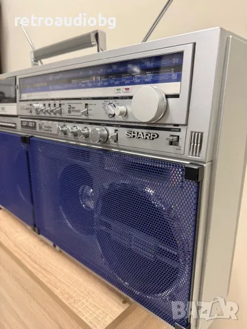🔈Колекционерски ретро радиокасетофон SHARP GF-767 Z Boombox - профилактиран🔉, снимка 4 - Радиокасетофони, транзистори - 55485810