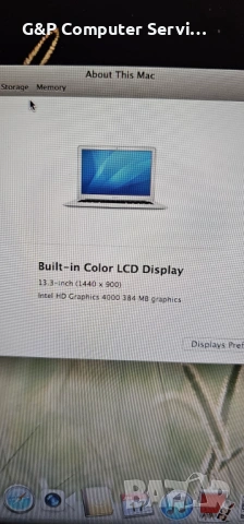 MacBook Air РАБОТЕЩ, за ремонт или за части !!!, снимка 3 - Лаптопи за дома - 54941098