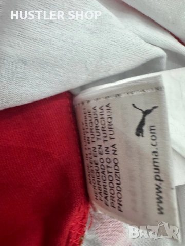 Мъжка тениска с яка PUMA FERRARI. Размер L, снимка 8 - Тениски - 54150702