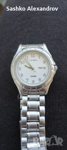 Супер Рядък Yema Marine Day-Date – Seiko Era – Сапфир – ZRC Верижка , снимка 18 - Мъжки - 50823219