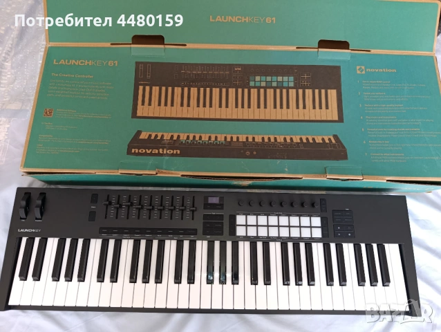Novation Launchkey 61 MK4 в отлично състояние, снимка 10 - Пиана - 54925442