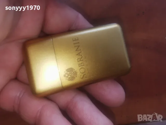 SOBRANIE GOLD NEW-ЗАПАЛКА С РЕОТАН 0608261148, снимка 3 - Колекции - 55570236