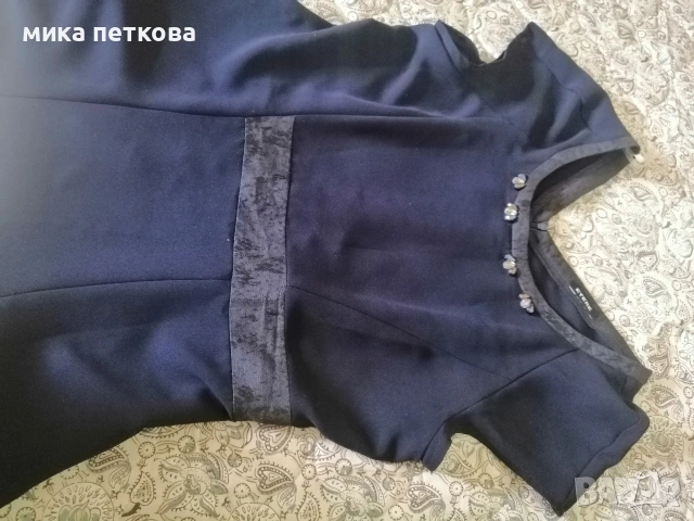Рокля тъмносиня официална, снимка 2 - Рокли - 54630927