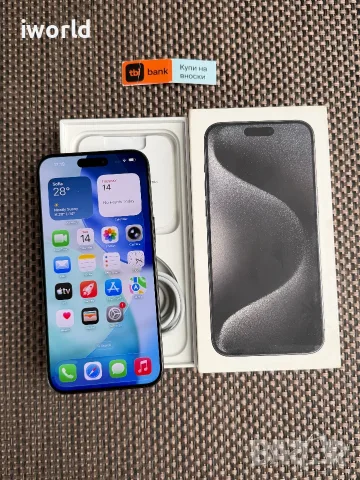 КАТО НОВ❗️iPhone 15 PRO MAX Лизинг от 20€/мес / Black Titanium, снимка 3 - Apple iPhone - 55299264