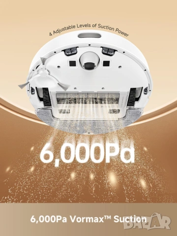 РОБОТ прахосмукачка Dreame D10 Plus Gen 2 6000Pa - КАТО НОВА, снимка 5 - Прахосмукачки - 54586480