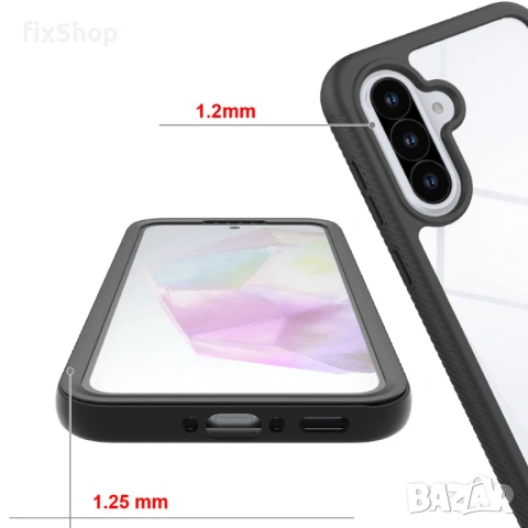 TECH-PROTECT DEFENSE GALAXY A36 / A56 / A37 5G BLACK, снимка 5 - Калъфи, кейсове - 54887401