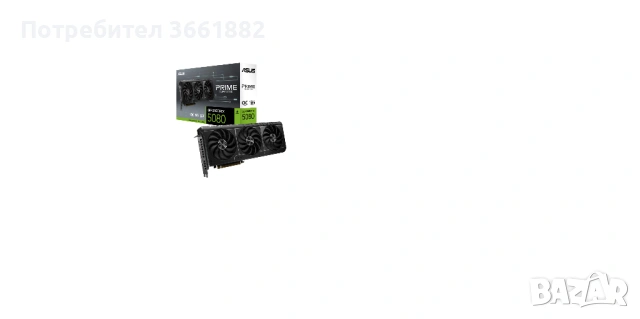 Видео карта ASUS PRIME GeForce RTX 5080 OC Edition, 16GB GDDR7