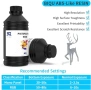 Нова 3D принтерна смола BIQU ABS-Like Resin 405 nm Сив, снимка 2