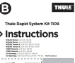 Багажник напречни греди THULE за NISSAN MISTRAL и TERRANO, FORD MAVERICK, KIA SPORTAGE, снимка 3