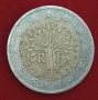 2Евро Франция Дървото на живота 2001г.Със дефект, снимка 2