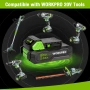 WORKPRO 20V 2.0Ah Li-Ion батерия – акумулаторна батерия за WORKPRO инструменти, снимка 3