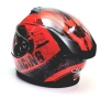 Каска LVS за мотор, скутер, ATV - черно-червена - М и L, снимка 4