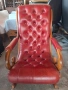 chesterfield честърфийлд кожено релакс кресл стол фотьойл, снимка 2