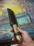 Стар ловен красив,здрав и масивен нож., снимка 6