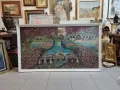 ОГРОМЕН СОЦ.КОВЬОР С ПАУНИ УНИКАТ РАМКИРАН, снимка 5