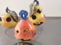 Мини ръчно изработени керамични свещници – Есенен уют, снимка 1