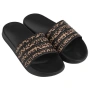 Дамски джапанки slides черни с animal print каишка_1250040, снимка 2