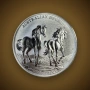 Сребърна монета 1 oz Australian Brumby Австралийско Бръмби– Perth Mint, .9999 1 унция сребро. Сребър, снимка 1