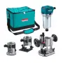 Електрическа оберфреза Makita RT0702CX2 , 710W , цанга 6-8 mm , с приставки и чанта, снимка 1