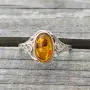 Сребърен пръстен с Балтийски кехлибар , снимка 4