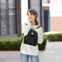 Дамска черна раница Cute Backpack модерна и удобна, снимка 3