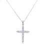 Златнo колие с диаманти 0,96Ct. чистота:SI 42см. модел:42559-1, снимка 1