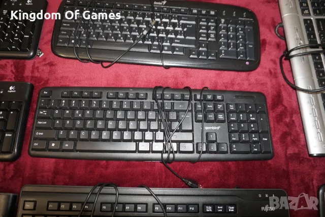 13 Клавиатури Logitech K120/Dell/Fujitsu KB410K/Gembird/Genius/A4Tech за Настолен Компютър , снимка 8 - Клавиатури и мишки - 55501007