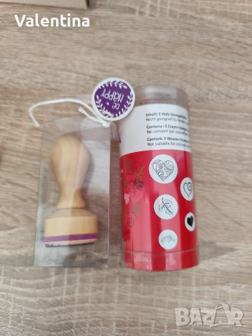 Heyda дървени гумирани печати , снимка 2 - Декорация за дома - 54325641