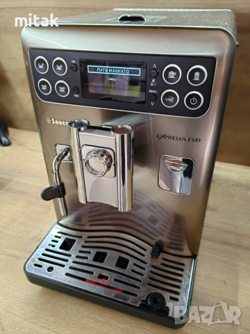 Saeco Exprelia Evo -  внос , с БГ меню и консумативи, снимка 4 - Кафемашини - 55194929